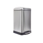 Poubelle urbaine - 20 l - Carré - Brosse métallique