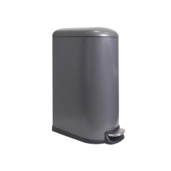 Poubelle urbaine - 40 l - Rectangulaire - Gris mat - PRL