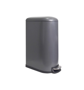 Poubelle urbaine - 40 l - Rectangulaire - Gris mat - PRL