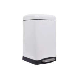 Poubelle urbaine - 20 l - Carré - Blanc mat - PRL