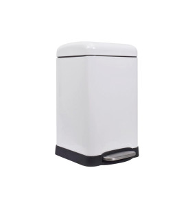Poubelle urbaine - 20 l - Carré - Blanc mat - PRL