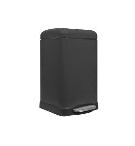 Poubelle urbaine - 20 l - Carré - Noir mat - PRL