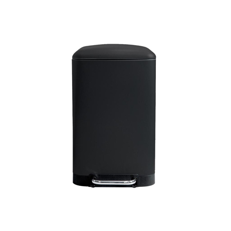 Poubelle urbaine - 30 l - Rectangulaire - Noir mat