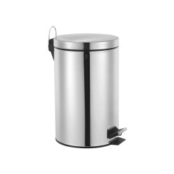 Poubelle à pédale - 14 l - Acier inoxydable - PRL