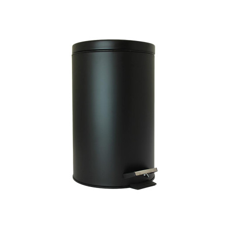 Poubelle à pédale - 14 l - Métal noir - PRL