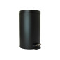Poubelle à pédale - 14 l - Métal noir