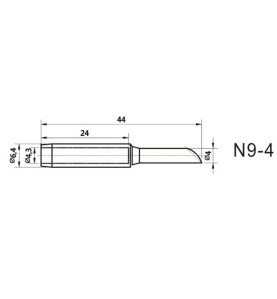 PANNE DE RECHANGE POUR VTSS220 - BISEAUTÉE - 4 mm - Velleman