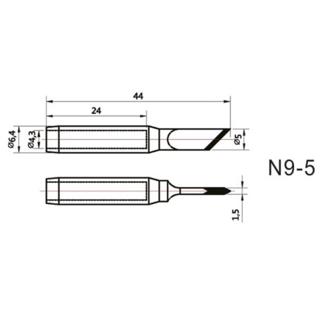 PANNE DE RECHANGE POUR VTSS220 - BURIN - 5 mm