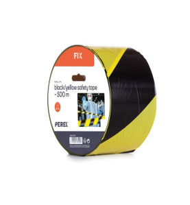 Ruban de sécurité noir/jaune - 500 m - bobine - PRL