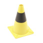 Cône de signalisation jaune/noir - 30 cm