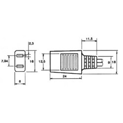 CORDON D'ALIMENTATION POUR VENTILATEUR