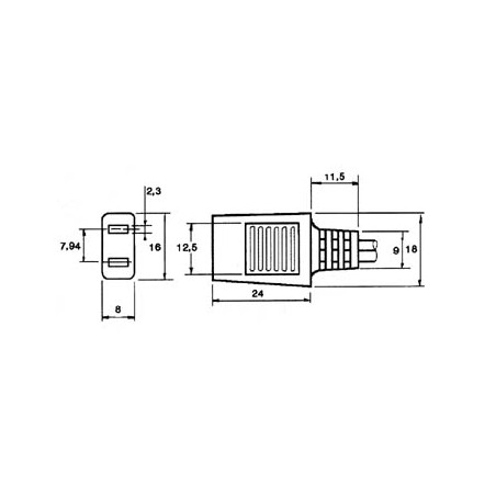 CORDON D'ALIMENTATION POUR VENTILATEUR