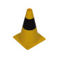 Cône de signalisation jaune/noir - 30 cm