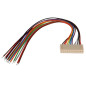 CONNECTEUR AVEC CABLE POUR CI - FEMELLE - 12 CONTACTS / 20cm