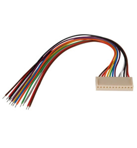 CONNECTEUR AVEC CABLE POUR CI - FEMELLE - 12 CONTACTS / 20cm - Vellema