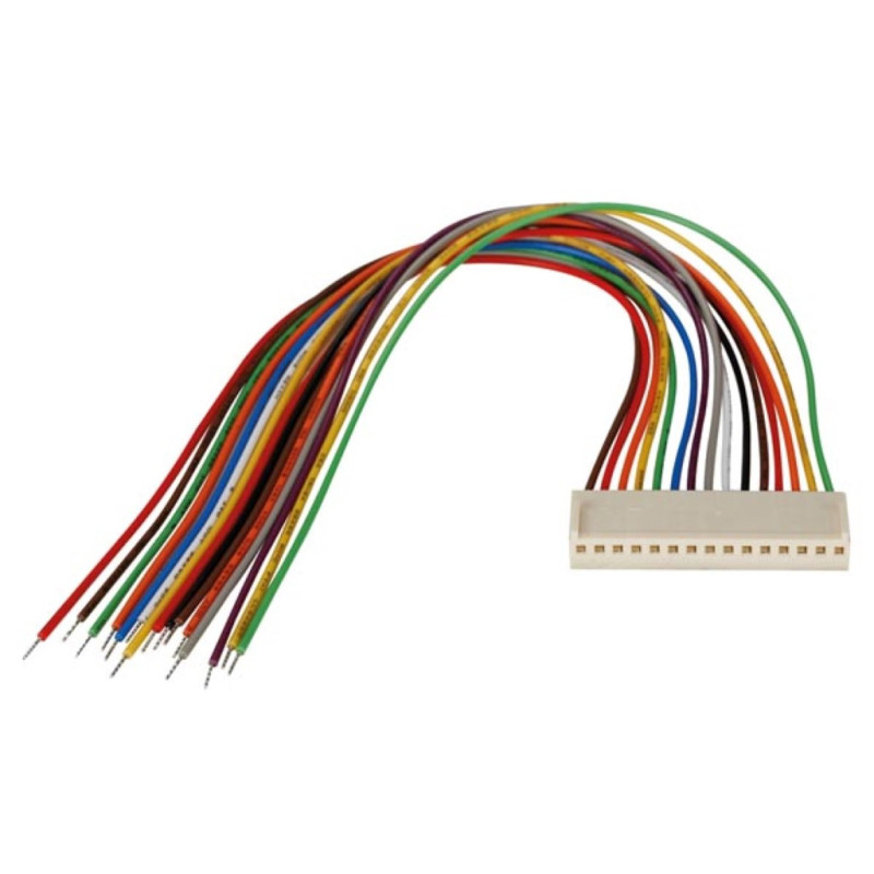 CONNECTEUR AVEC CABLE POUR CI - FEMELLE - 15 CONTACTS / 20cm CONNECTEUR AVEC CABLE POUR CI - FEMELLE - 15 CONTACTS / 20cm