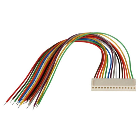 CONNECTEUR AVEC CABLE POUR CI - FEMELLE - 15 CONTACTS / 20cm - Vellema