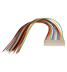 CONNECTEUR AVEC CABLE POUR CI - FEMELLE - 15 CONTACTS / 20cm - Vellema