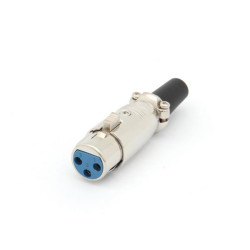 FICHE XLR NICKELEE 3 BROCHES - TYPE COURT - Velleman