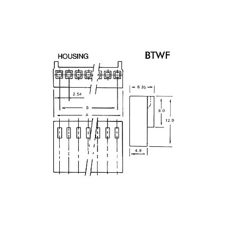 CONNECTEUR AVEC CABLE POUR CI - FEMELLE - 5 CONTACTS / 20cm