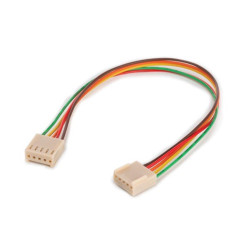 CONNECTEUR POUR CI, 2 x FEMELLE 5 BROCHES 2.54 mm + 20 cm - AVEC FILET