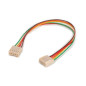 CONNECTEUR POUR CI, 2 x FEMELLE 5 BROCHES 2.54 mm + 20 cm - AVEC FILETAGE