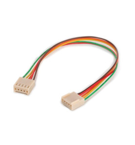 CONNECTEUR POUR CI, 2 x FEMELLE 5 BROCHES 2.54 mm + 20 cm - AVEC FILET