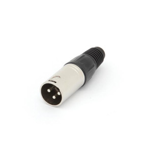 FICHE XLR MALE NICKELEE 3 BROCHES - Velleman