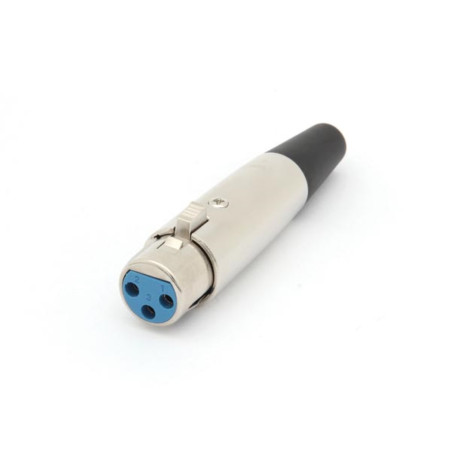 FICHE XLR FEMELLE NICKELEE 3 BROCHES - Velleman