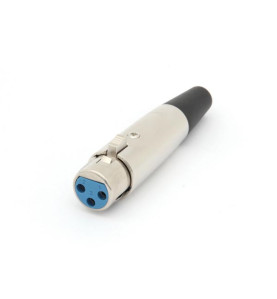 FICHE XLR FEMELLE NICKELEE 3 BROCHES - Velleman