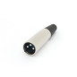 FICHE XLR MALE NICKELEE 3 BROCHES