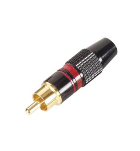 FICHE RCA MALE - DOREE - CAPOT NOIR - BAGUE ROUGE - Velleman