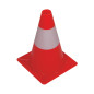 Cône de signalisation rouge/blanc - 30 cm