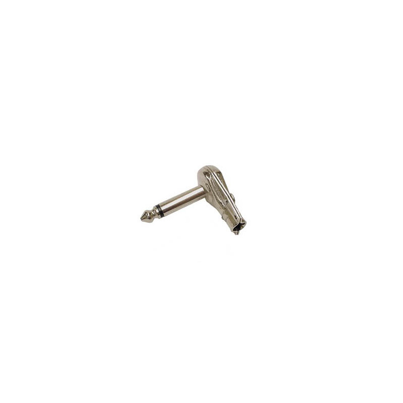 JACK MALE COUDE 6.35mm MONO NICKELE