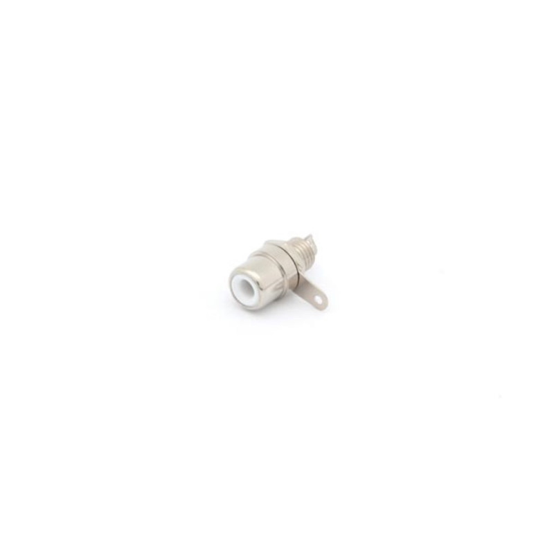 EMBASE RCA FEMELLE - NICKELEE - BLANC