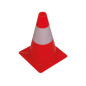 Cône de signalisation rouge/blanc - 30 cm