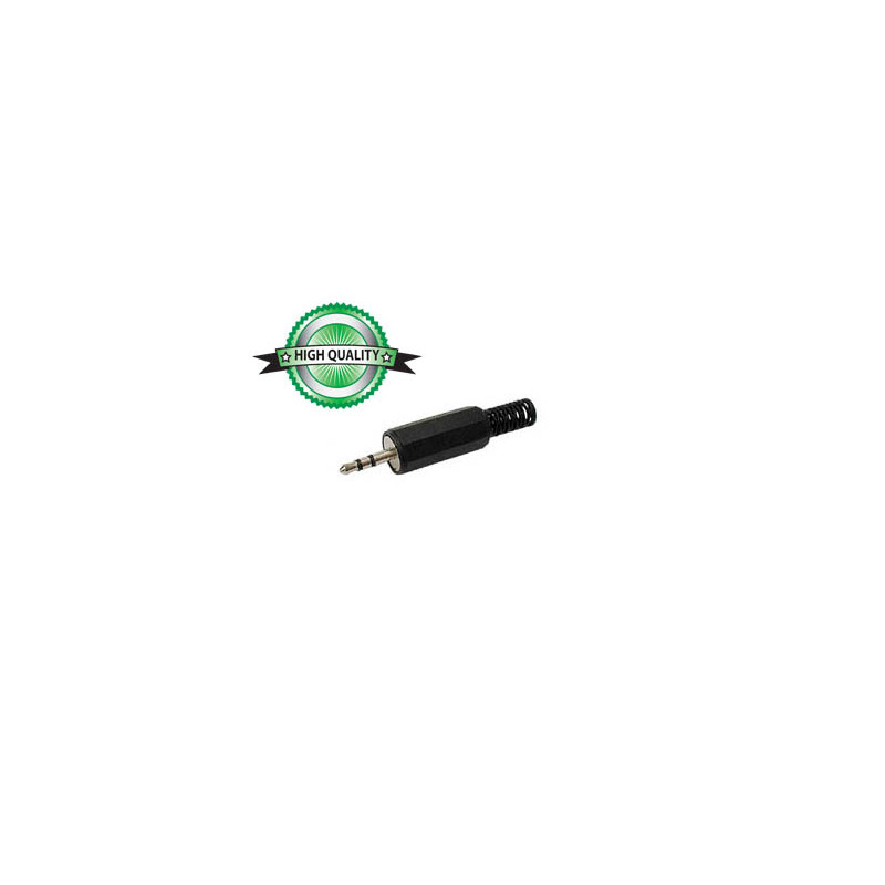 JACK MALE 2.5mm STEREO - PLASTIQUE NOIR JACK MALE 2.5mm STEREO - PLASTIQUE NOIR