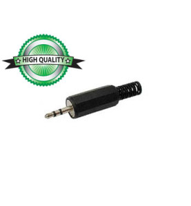JACK MALE 2.5mm STEREO - PLASTIQUE NOIR - Velleman