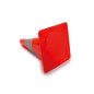 Cône réfléchissant rouge/argent - 30 cm