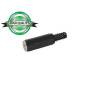 JACK FEMELLE 2.5mm STEREO PLASTIQUE NOIR