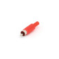 FICHE RCA MALE - ROUGE FICHE RCA MALE - ROUGE