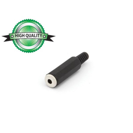 JACK FEMELLE 3.5mm STEREO PLASTIQUE NOIR - Velleman
