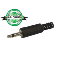 JACK MALE 3.5mm MONO PLASTIQUE NOIR - Velleman
