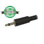 JACK MALE 3.5mm MONO PLASTIQUE NOIR