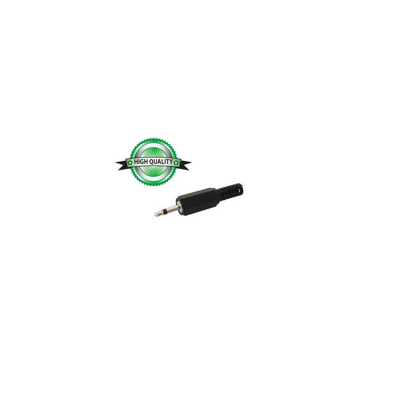 JACK MALE 2.5mm MONO - PLASTIQUE NOIR