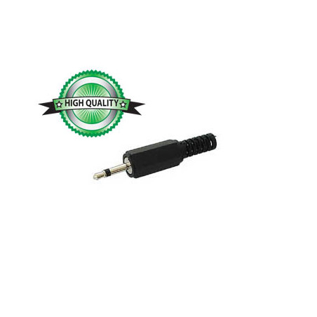 JACK MALE 2.5mm MONO - PLASTIQUE NOIR - Velleman