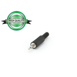 JACK MALE 2.5mm MONO - PLASTIQUE NOIR - Velleman