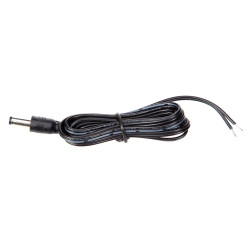 Câble d'alimentation de 1,30 m avec prise DC mâle de 2,1x5,5 mm - Vell