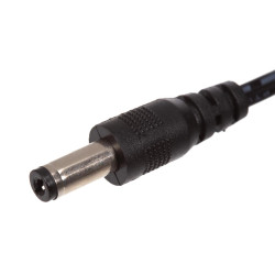 Câble d'alimentation de 1,30 m avec prise DC mâle de 2,1x5,5 mm