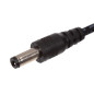 Câble d'alimentation de 1,30 m avec prise DC mâle de 2,1x5,5 mm